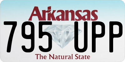 AR license plate 795UPP
