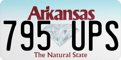 AR license plate 795UPS