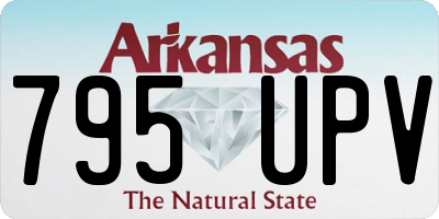 AR license plate 795UPV