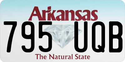 AR license plate 795UQB