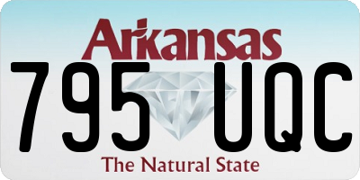 AR license plate 795UQC