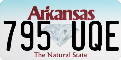 AR license plate 795UQE