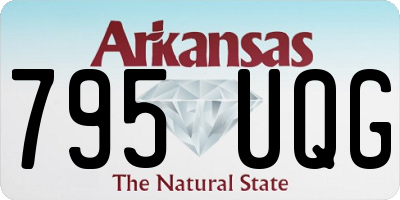 AR license plate 795UQG