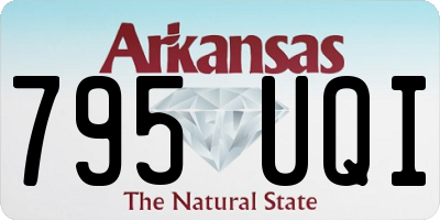 AR license plate 795UQI