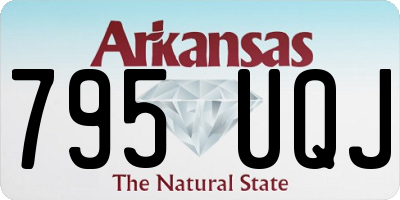 AR license plate 795UQJ