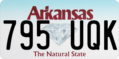 AR license plate 795UQK