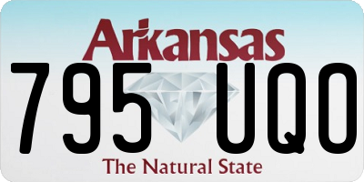 AR license plate 795UQO
