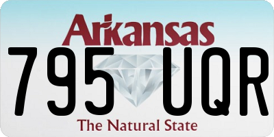 AR license plate 795UQR