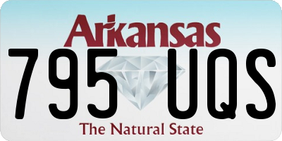 AR license plate 795UQS