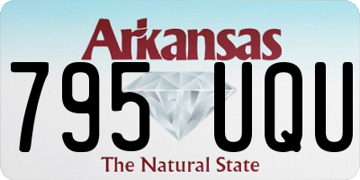 AR license plate 795UQU