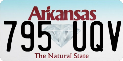 AR license plate 795UQV
