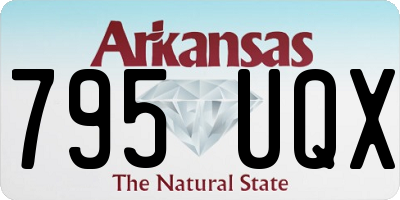 AR license plate 795UQX