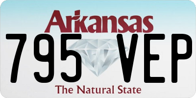 AR license plate 795VEP