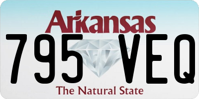 AR license plate 795VEQ