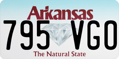 AR license plate 795VGO