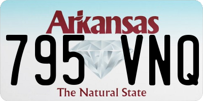 AR license plate 795VNQ