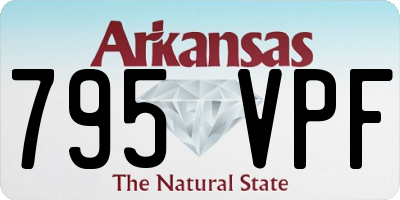 AR license plate 795VPF