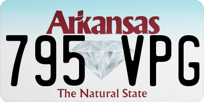 AR license plate 795VPG