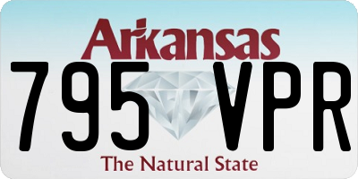 AR license plate 795VPR