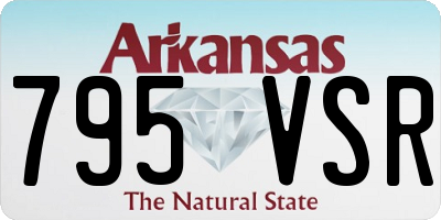 AR license plate 795VSR