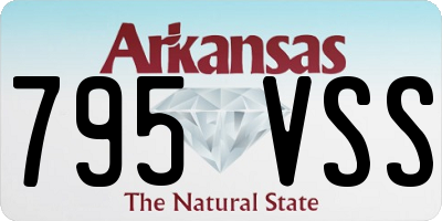 AR license plate 795VSS