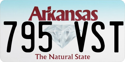 AR license plate 795VST