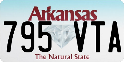 AR license plate 795VTA