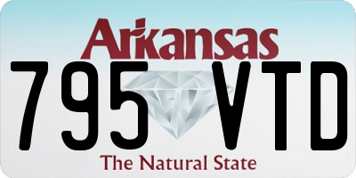 AR license plate 795VTD