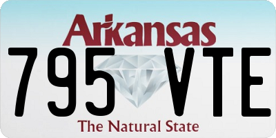 AR license plate 795VTE