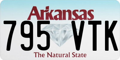 AR license plate 795VTK