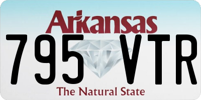 AR license plate 795VTR