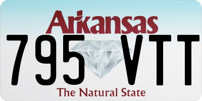 AR license plate 795VTT