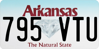 AR license plate 795VTU
