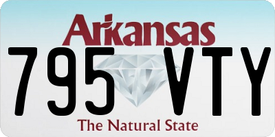 AR license plate 795VTY