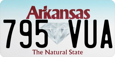 AR license plate 795VUA