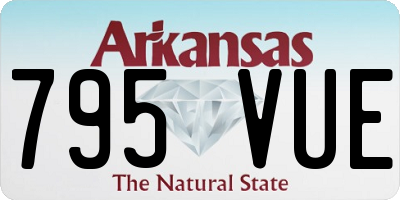 AR license plate 795VUE