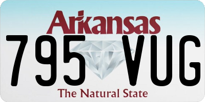 AR license plate 795VUG