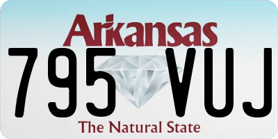 AR license plate 795VUJ