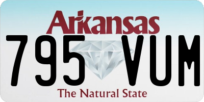 AR license plate 795VUM