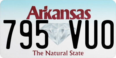 AR license plate 795VUO