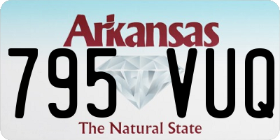 AR license plate 795VUQ