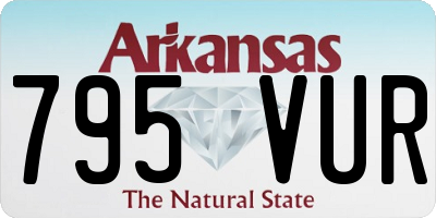 AR license plate 795VUR