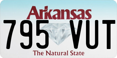AR license plate 795VUT