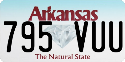 AR license plate 795VUU