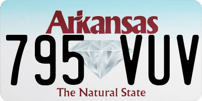 AR license plate 795VUV