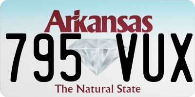 AR license plate 795VUX