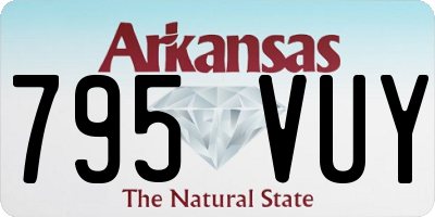 AR license plate 795VUY