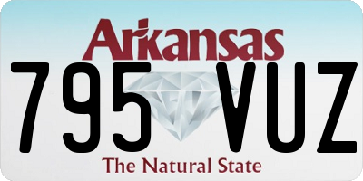 AR license plate 795VUZ