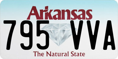 AR license plate 795VVA