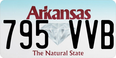 AR license plate 795VVB